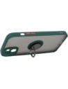 Buy Bizon Case Hybrid Ring Apple iPhone 14 Plus smoky with a dark green frame - BIZ205 - {ean13} - Home Screen Store Europe