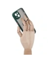 Buy Bizon Case Hybrid Ring Apple iPhone 14 Plus smoky with a dark green frame - BIZ205 - {ean13} - Home Screen Store Europe
