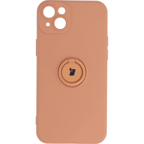 Kup Etui Bizon Case Silicone Ring Sq do Apple iPhone 14 Plus pomarańczowe - BIZ206 - {ean13} - Sklep Home Screen