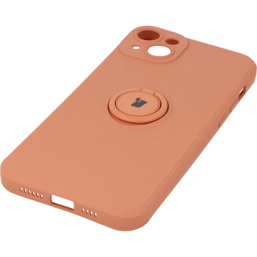 Kup Etui Bizon Case Silicone Ring Sq do Apple iPhone 14 Plus pomarańczowe - BIZ206 - {ean13} - Sklep Home Screen