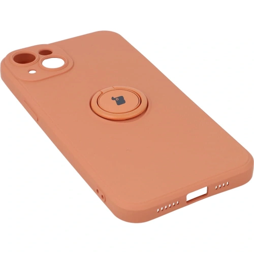 Kup Etui Bizon Case Silicone Ring Sq do Apple iPhone 14 Plus pomarańczowe - BIZ206 - {ean13} - Sklep Home Screen