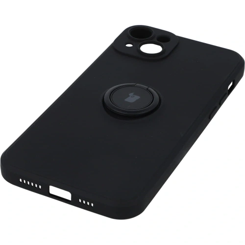 Kup Etui Bizon Case Silicone Ring Sq do Apple iPhone 14 Plus czarne - BIZ208 - {ean13} - Sklep Home Screen