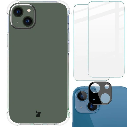 Kup Etui + 2x szkło na ekran + obiektyw Bizon Case Clear Pack do Apple iPhone 14 Plus przezroczyste - BIZ209 - {ean13} - Sklep Home Screen