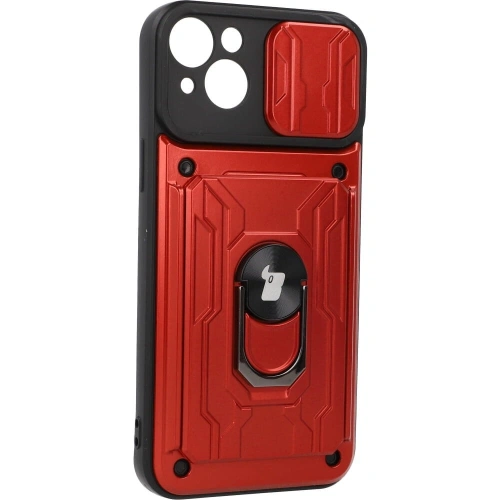 Kup Bizon Case Camshield Kártyahely Gyűrű Apple iPhone 14 Plus piros - BIZ211 - {ean13} - Sklep Home Screen