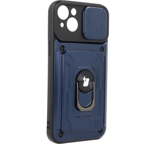 Kup Etui Bizon Case Camshield Card Slot Ring do Apple iPhone 14 Plus tmavě modré - BIZ212 - {ean13} - Sklep Home Screen