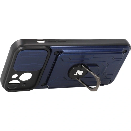 Kup Etui Bizon Case Camshield Card Slot Ring do Apple iPhone 14 Plus tmavě modré - BIZ212 - {ean13} - Sklep Home Screen
