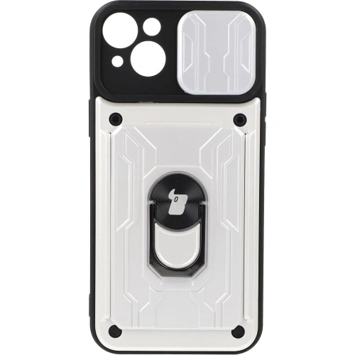 Kup Bizon Case Camshield Card Slot Ring Apple iPhone 14 Plus alb - BIZ213 - {ean13} - Sklep Home Screen