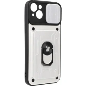 Kup Bizon Case Camshield Card Slot Ring Apple iPhone 14 Plus alb - BIZ213 - {ean13} - Sklep Home Screen