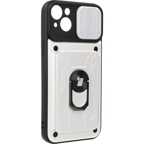 Kup Bizon Case Camshield Card Slot Ring Apple iPhone 14 Plus alb - BIZ213 - {ean13} - Sklep Home Screen