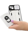 Kup Bizon Case Camshield Card Slot Ring Apple iPhone 14 Plus alb - BIZ213 - {ean13} - Sklep Home Screen