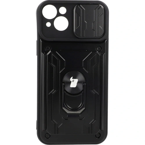 Kup Bizon Case Camshield Kártyahely Gyűrű Apple iPhone 14 Plus fekete - BIZ214 - {ean13} - Sklep Home Screen