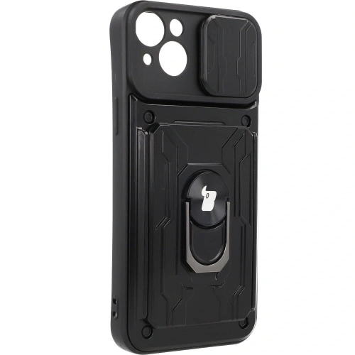 Kup Bizon Case Camshield Kártyahely Gyűrű Apple iPhone 14 Plus fekete - BIZ214 - {ean13} - Sklep Home Screen