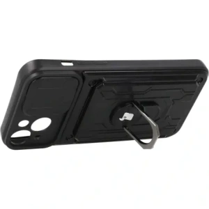 Kup Etui Bizon Case Camshield Card Slot Ring do Apple iPhone 14 Plus czarne - BIZ214 - {ean13} - Sklep Home Screen