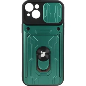 Kup Bizon Case Camshield Kártya Slot Gyűrű Apple iPhone 14 Plus zöld - BIZ215 - {ean13} - Sklep Home Screen