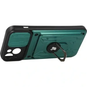 Kup Bizon Case Camshield Card Slot Ring Apple iPhone 14 Plus verde - BIZ215 - {ean13} - Sklep Home Screen