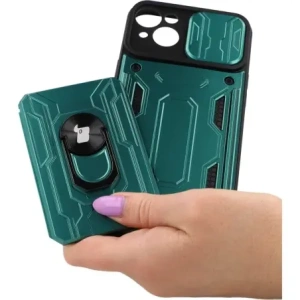Kup Bizon Case Camshield Card Slot Ring Apple iPhone 14 Plus verde - BIZ215 - {ean13} - Sklep Home Screen