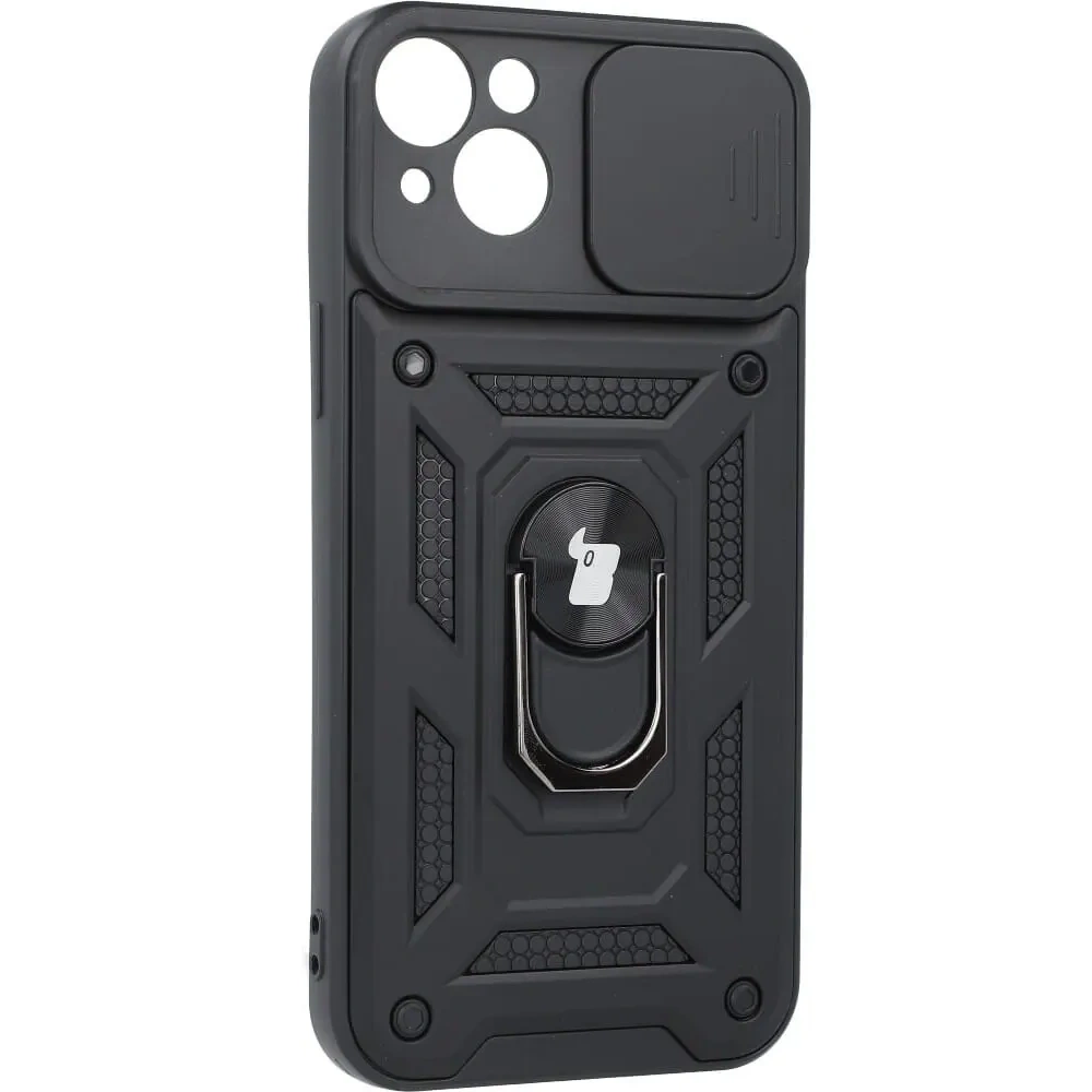 Etui Bizon Case CamShield Ring do Apple iPhone 14 Plus czarne