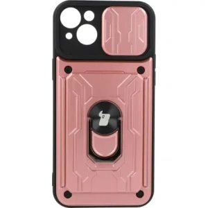 Kup Bizon Case Camshield Kártyahely Gyűrű Apple iPhone 14 Plus világos rózsaszín - BIZ217 - {ean13} - Sklep Home Screen