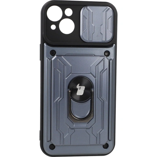 Kup Bizon Case Camshield Card Slot Ring Apple iPhone 14 Plus gri - BIZ218 - {ean13} - Sklep Home Screen