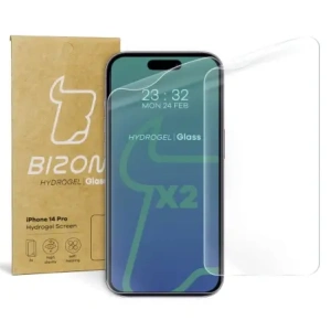 Buy Bizon Glass Hydrogel Apple iPhone 14 Pro [2 PACK] - BIZ225 - {ean13} - Home Screen Store Europe