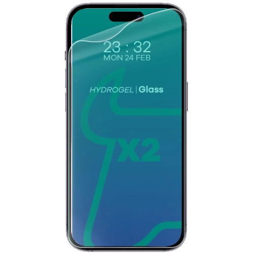 Kup Bizon Glass Hydrogel Apple iPhone 14 Pro [2 PACK] - BIZ225 - {ean13} - Sklep Home Screen