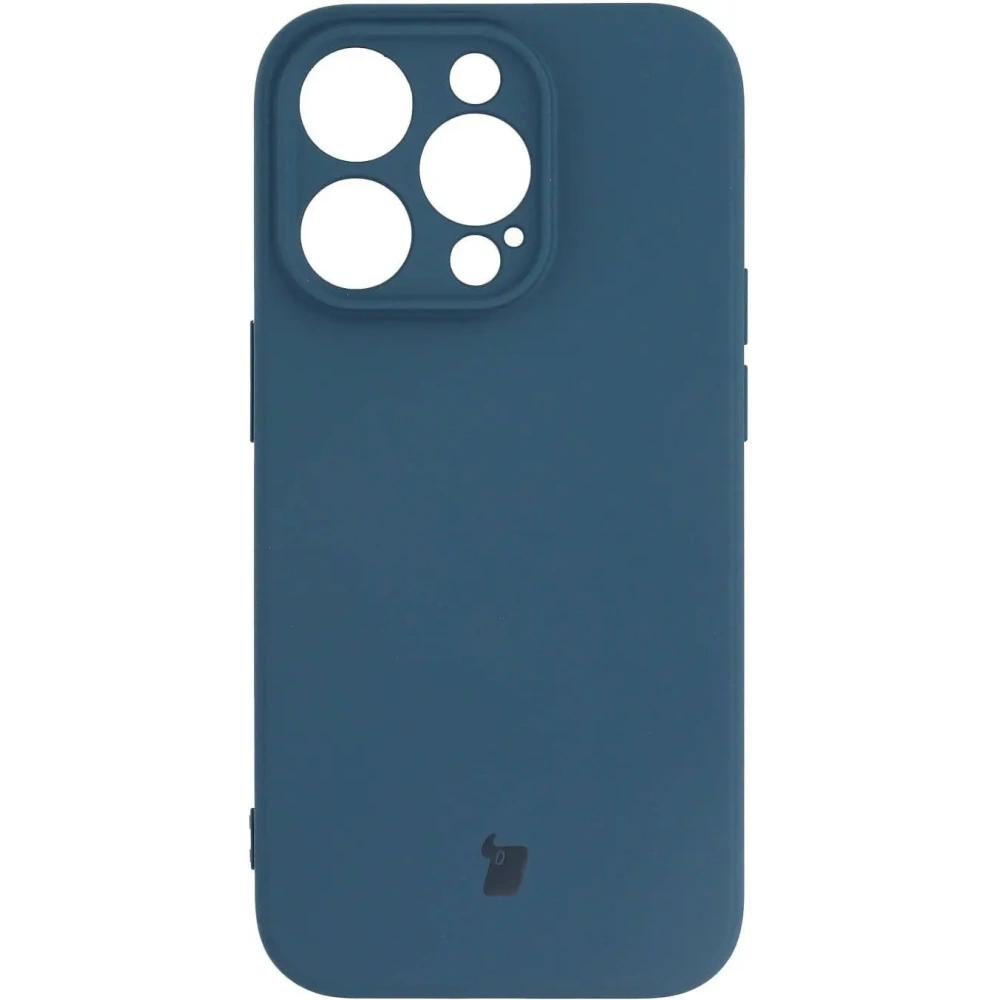 Etui Bizon Case Silicone do Apple iPhone 14 Pro granatowe
