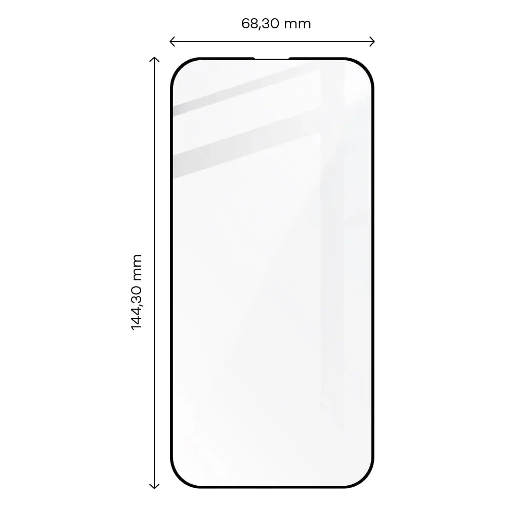 Szkło hartowane Bizon Glass Edge 2 do Apple iPhone 14 Pro czarne