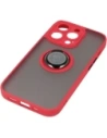 Buy Bizon Case Hybrid Ring Apple iPhone 14 Pro smoky with a red frame - BIZ229 - {ean13} - Home Screen Store Europe