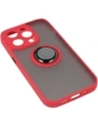 Buy Bizon Case Hybrid Ring Apple iPhone 14 Pro smoky with a red frame - BIZ229 - {ean13} - Home Screen Store Europe