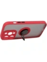 Buy Bizon Case Hybrid Ring Apple iPhone 14 Pro smoky with a red frame - BIZ229 - {ean13} - Home Screen Store Europe