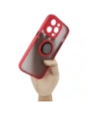 Buy Bizon Case Hybrid Ring Apple iPhone 14 Pro smoky with a red frame - BIZ229 - {ean13} - Home Screen Store Europe