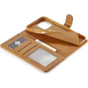 Kup Etui Bizon Case Wallet do Apple iPhone 14 Pro jasnobrązowe - BIZ230 - {ean13} - Sklep Home Screen