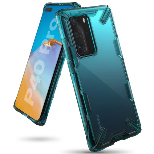 Kup Etui Ringke Fusion-X Huawei P40 Pro Turquoise Green - RGK1146GRN - {ean13} - Sklep Home Screen