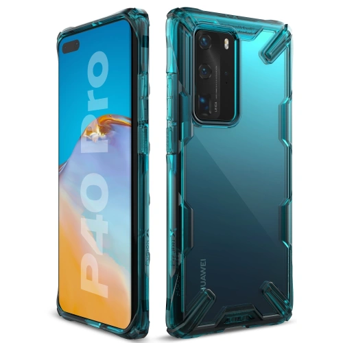 Kup Etui Ringke Fusion-X Huawei P40 Pro Tyrkysově zelená - RGK1146GRN - {ean13} - Sklep Home Screen