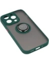 Kup Etui z uchwytem na palec Bizon Case Hybrid Ring do Apple iPhone 14 Pro kouřové s tmavozeleným rámem - BIZ233 - {ean13} - Sklep Home Screen