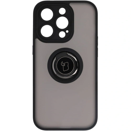 Buy Bizon Case Hybrid Ring Apple iPhone 14 Pro smoky with a black frame - BIZ234 - {ean13} - Home Screen Store Europe