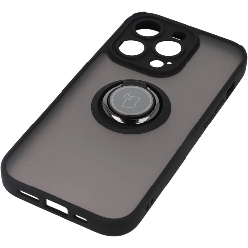 Buy Bizon Case Hybrid Ring Apple iPhone 14 Pro smoky with a black frame - BIZ234 - {ean13} - Home Screen Store Europe