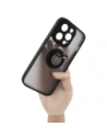 Kup Etui s úchopem na prst Bizon Case Hybrid Ring pro Apple iPhone 14 Pro kouřové s černým rámečkem - BIZ234 - {ean13} - Sklep Home Screen