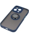Kup Bizon Case Hybrid Ring Apple iPhone 14 Pro fumuriu cu un cadru albastru închis - BIZ235 - {ean13} - Sklep Home Screen