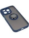 Kup Bizon Case Hybrid Ring Apple iPhone 14 Pro fumuriu cu un cadru albastru închis - BIZ235 - {ean13} - Sklep Home Screen