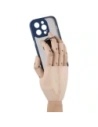 Kup Etui z uchwytem na palec Bizon Case Hybrid Ring do Apple iPhone 14 Pro przydymione z granatową ramką - BIZ235 - {ean13} - Sklep Home Screen