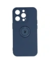 Etui Bizon Case Silicone Ring Sq do Apple iPhone 14 Pro modré