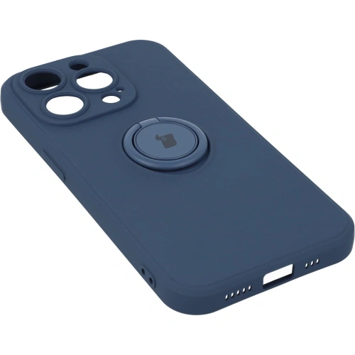 Kup Etui Bizon Case Silicone Ring Sq do Apple iPhone 14 Pro granatowe - BIZ236 - {ean13} - Sklep Home Screen