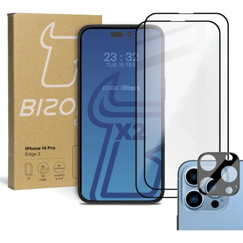 Kup BIZON 2x képernyőüveg + kameraüveg Apple iPhone 14 Pro - BIZ237 - {ean13} - Sklep Home Screen