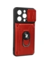 Buy Bizon Case Camshield Card Slot Ring Apple iPhone 14 Pro red - BIZ240 - {ean13} - Home Screen Store Europe