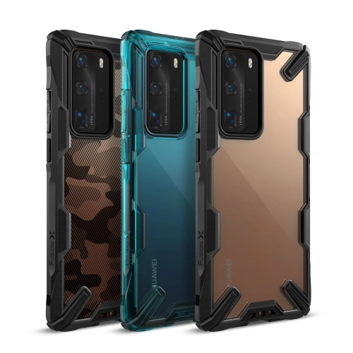 Kup Etui Ringke Fusion-X Huawei P40 Pro Camo (Moro) Black - RGK1147MOB - {ean13} - Sklep Home Screen