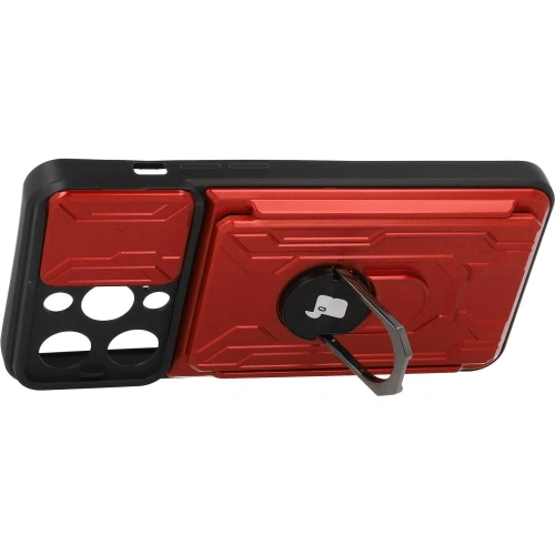 Kup Bizon Case Camshield Kártyahely Gyűrű Apple iPhone 14 Pro piros - BIZ240 - {ean13} - Sklep Home Screen