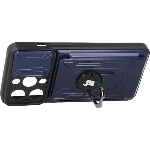 Kup Bizon Case Camshield Kartensteckplatz Ring Apple iPhone 14 Pro marineblau - BIZ241 - {ean13} - Sklep Home Screen