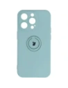 Bizon Case Silicone Ring Sq Apple iPhone 14 Pro turquoise