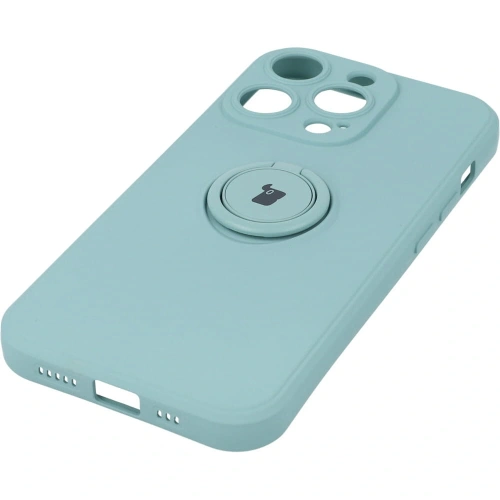 Kup Etui Bizon Case Silicone Ring Sq do Apple iPhone 14 Pro turkusowe - BIZ242 - {ean13} - Sklep Home Screen
